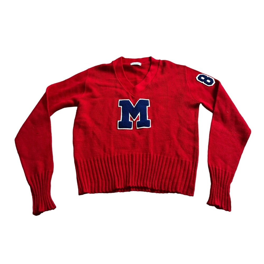 BPC Bistol Product Mens Pullover Sweater V Neck Long Sleeve‎ Knitted Patches